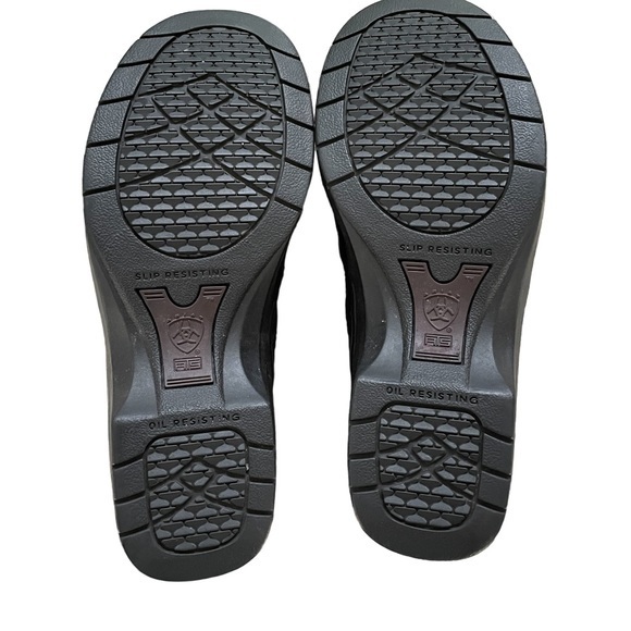 Ariat Women’s Slip Resistant Safety Clogs Shoes Steel Toe Black - Picture 9 of 13